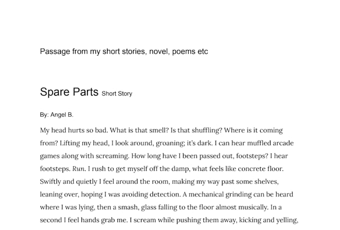 ghost write, write social descriptions, and collab write